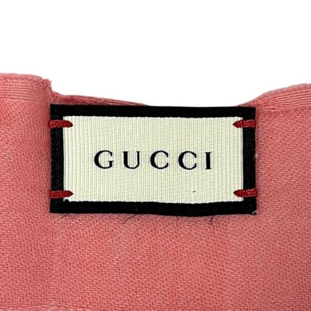 Gucci Shawl Pink Cleaned - Picture 4 of 10